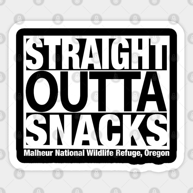 Oregon Wildlife Snacks Tshirt Sticker by Amra591